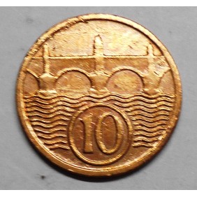 CZECHOSLOVAKIA 10 Haleru 1930