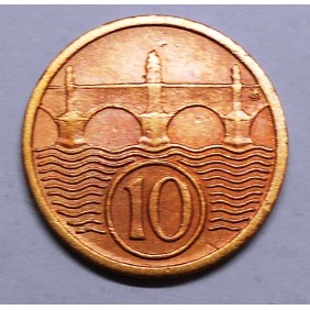 CZECHOSLOVAKIA 10 Haleru 1937