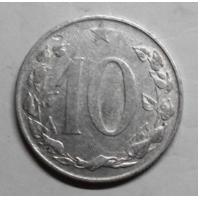 CZECHOSLOVAKIA 10 Haleru 1954