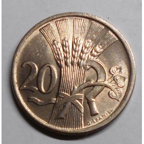 CZECHOSLOVAKIA 20 Haleru 1921
