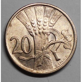 CZECHOSLOVAKIA 20 Haleru 1922