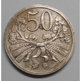 CZECHOSLOVAKIA 50 Haleru...