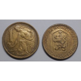 CZECHOSLOVAKIA 1 Koruna 1976