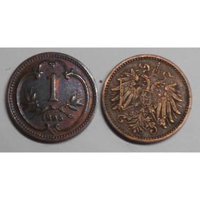 AUSTRIA 1 Heller 1895