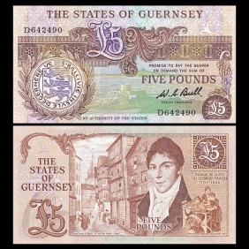 GUERNSEY 5 Pounds 1980