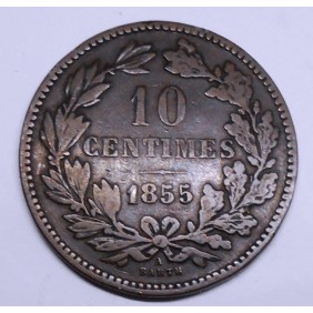 LUXEMBOURG 10 Centimes 1855 A