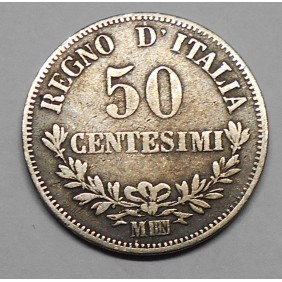 50 Centesimi 1867 M AG