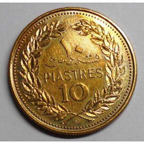 LEBANON 10 Piastres 1970