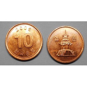 SOUTH KOREA 10 Won 2006 KM 103