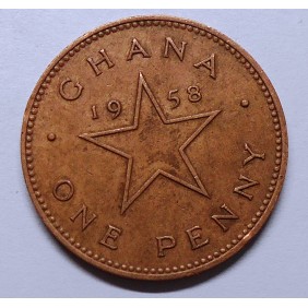 GHANA 1 Penny 1958