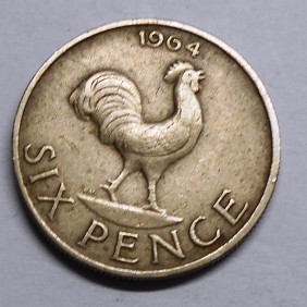 MALAWI 6 Pence 1964