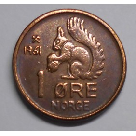 NORWAY 1 Ore 1961