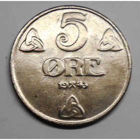 NORWAY 5 Ore 1943