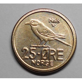 NORWAY 25 Ore 1968
