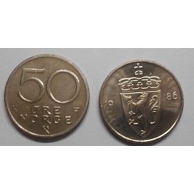 NORWAY 50 Ore 1986