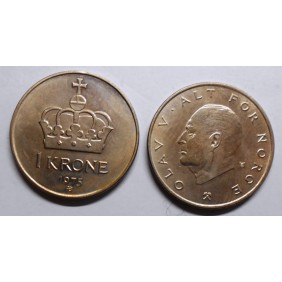 NORWAY 1 Krone 1975