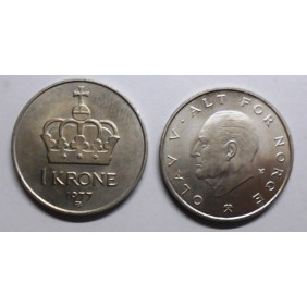 NORWAY 1 Krone 1977