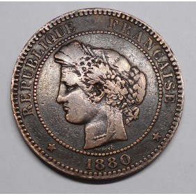 FRANCE 10 Centimes 1880A