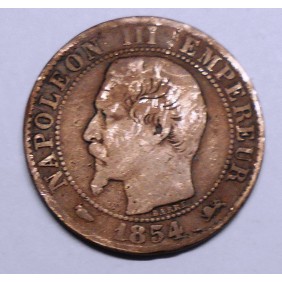 FRANCE 5 Centimes 1854 D
