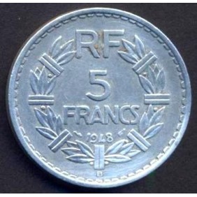 FRANCE 5 Francs 1948B Open...