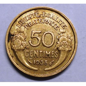 FRANCE 50 Centimes 1938