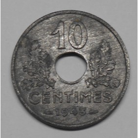 FRANCE 10 Centimes 1943