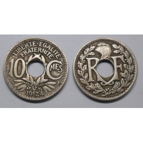 FRANCE 10 Centimes 1924 Poissy