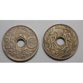 FRANCE 25 Centimes 1937