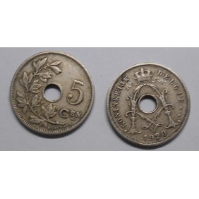 BELGIUM 5 Centimes 1920 Belgie