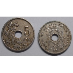 BELGIUM 5 Centimes 1920...