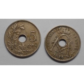 BELGIUM 5 Centimes 1924 Belgie