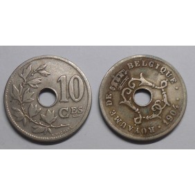BELGIUM 10 Centimes 1904...
