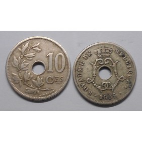 BELGIUM 10 Centimes 1905...