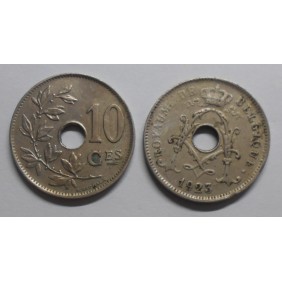 BELGIUM 10 Centimes 1923...