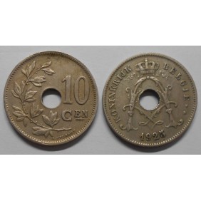 BELGIUM 10 Centimes 1925...