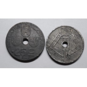 BELGIUM 25 Centimes 1946...