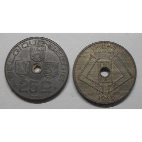 BELGIUM 25 Centimes 1946...