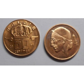 BELGIUM 50 Centimes 2001...