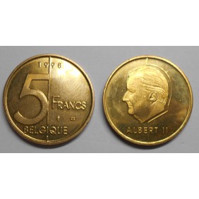BELGIUM 5 Francs 1998 Belgique