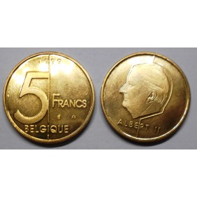 BELGIUM 5 Francs 1999 Belgique