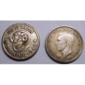 AUSTRALIA 1 Shilling 1946...