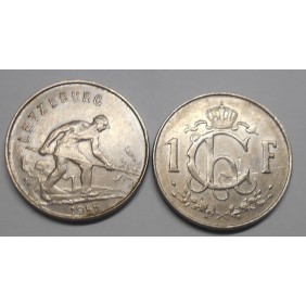 LUXEMBOURG 1 Franc 1955
