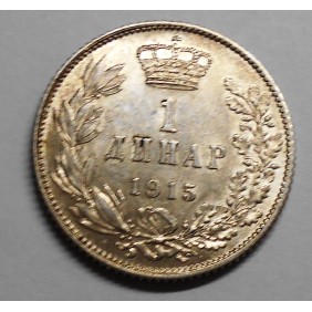 SERBIA 1 Dinar 1915 AG