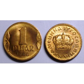YUGOSLAVIA 1 Dinar 1938
