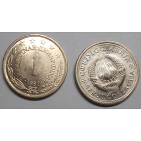 YUGOSLAVIA 1 Dinar 1981