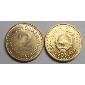 YUGOSLAVIA 2 Dinara 1982