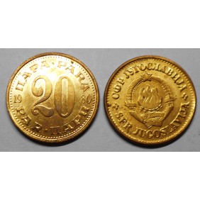 YUGOSLAVIA 20 Para 1980