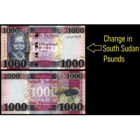 SOUTH SUDAN 1000 Pounds 2024