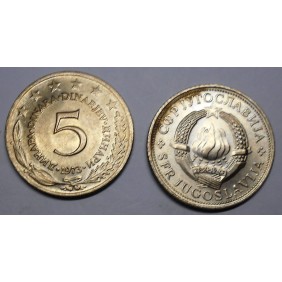 YUGOSLAVIA 5 Dinara 1973