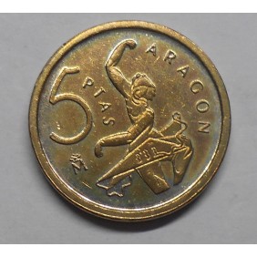 SPAIN 5 Pesetas 1994 Aragon